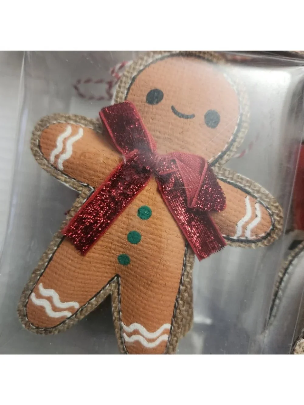 Holiday Time Nutcracker Snowman Canvas Gingerbread Ornaments 20 Pieces